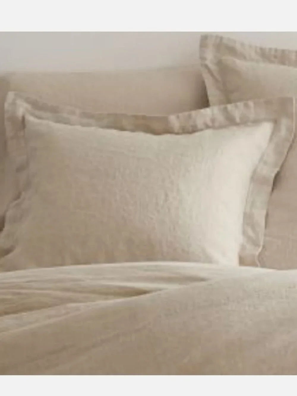 Pottery Barn Belgian Flax Linen Pillow Sham King Size